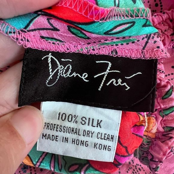 Diane Freis Silk Floral Skirt - Picture 4 of 4